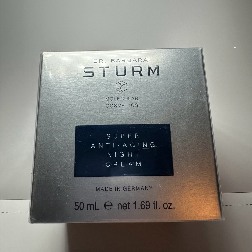 Dr. Barbara Sturm Anti-Aging Night Cream in Silver and Blue